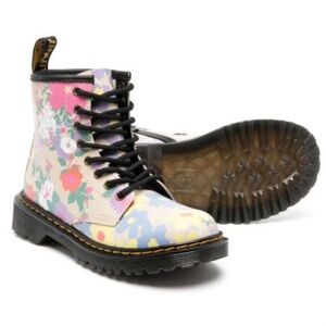 Dr. Martens 1460 Y Floral Mash-up Zip Boots Sz 6US / 4 UK